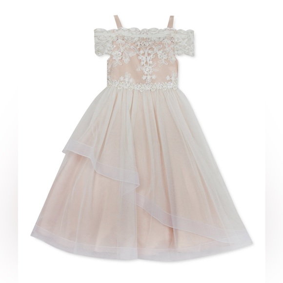 Toddler Girls Off-The-Shoulder Lace Dress